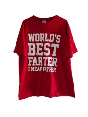 Delta Pro Weight World's Greatest Farter I Mean Father Shirt Red XL Father's Day